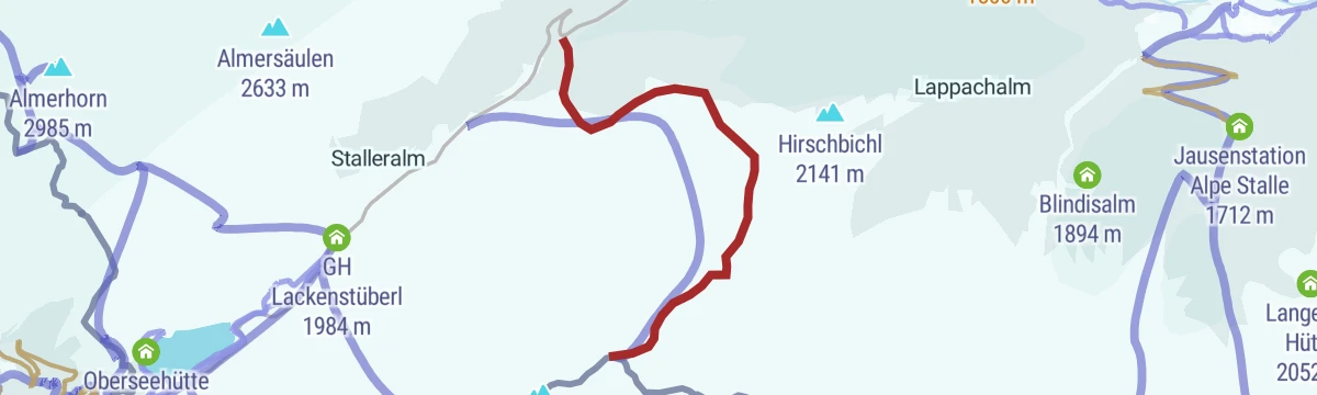 Route map: Skitour Deferegger Pfannhorn 2.820m